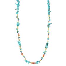 COLLANA SCAGLIE AULITE ZIRCONI LEMON E AMET. CORALLO ARGENTO 925°/°°