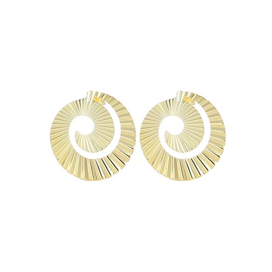ORECCHINO VORTICE RIGATO IN ARGENTO 925°/°°