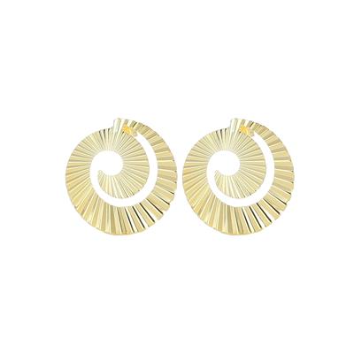 ORECCHINO VORTICE RIGATO IN ARGENTO 925°/°°