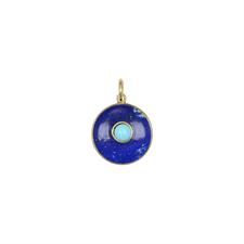 PENDENTE TONDO PIETRA IN ARGENTO 925°/°°
