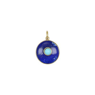 PENDENTE TONDO PIETRA IN ARGENTO 925°/°°