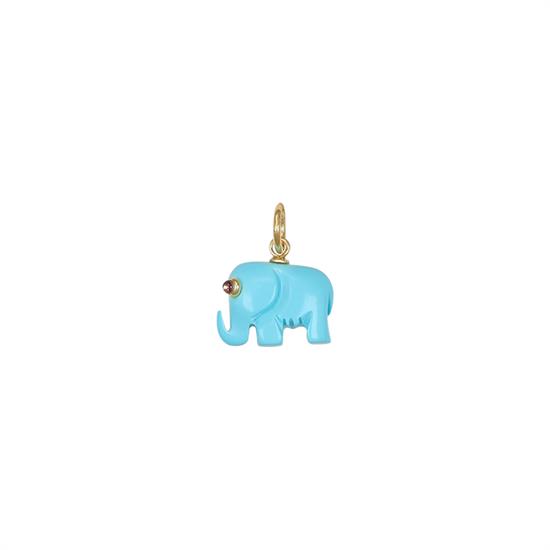 PENDENTE ELEFANTE PIETRA IN ARGENTO 925°/°°