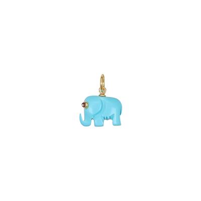 PENDENTE ELEFANTE PIETRA IN ARGENTO 925°/°°