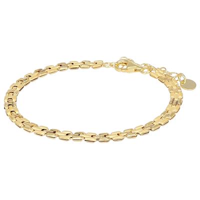 BRACCIALE UOMO AGGANCIATO SATINATO E LISCIO IN ARGENTO 925°/°°