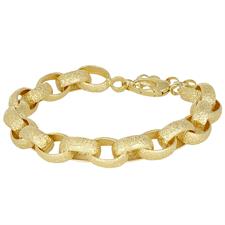 BRACCIALE OVALI AGGANCIATO DIAMANTATO IN ARGENTO 925°/°°