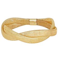 BRACCIALE MORBIDO CALZA INTRECCIATA IN ARGENTO 925°/°°