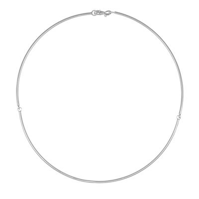 CATENA RIGIDA DOPPIO ANELLETTO IN ARGENTO 925°/°°