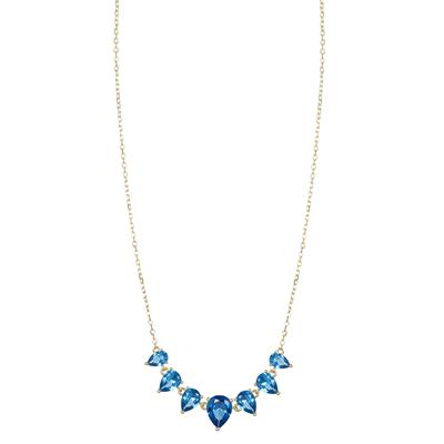 COLLANA GOCCE SCALARI ZIRCONATE IN ARGENTO 925°/°°