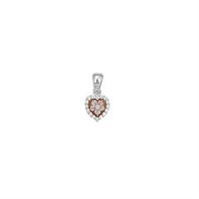 PENDENTE CAMMEO CUORE MM6 IN ARGENTO 925°/°°