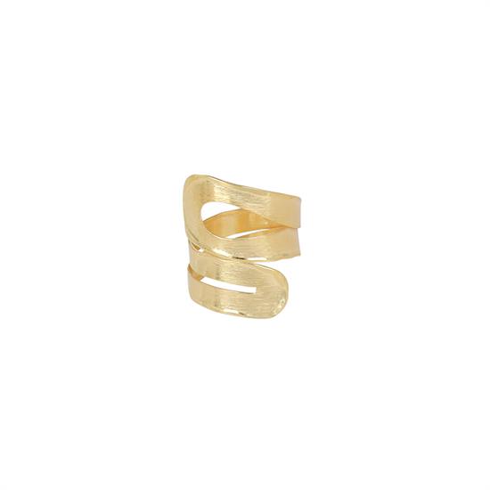ANELLO DOPPIO GIRO CON APERTURE SATINATO IN ARGENTO 925°/°°