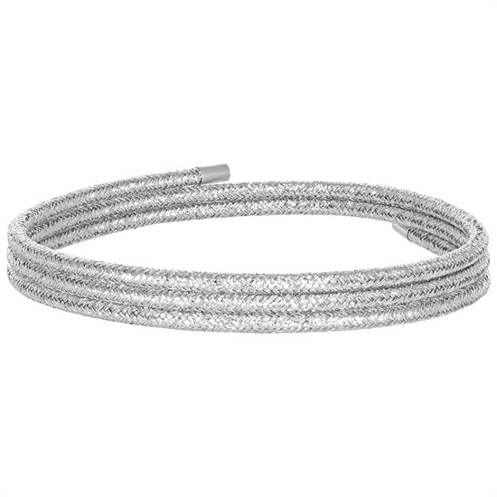 BRACCIALE/COLLANA CORDA CALAMITA IN ACCIAIO
