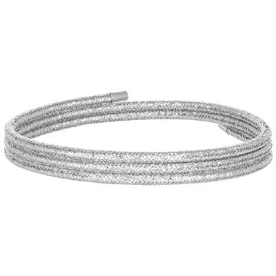 BRACCIALE/COLLANA CORDA CALAMITA IN ACCIAIO