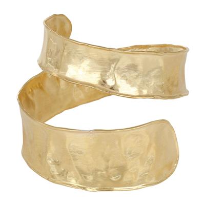BRACCIALE MANETTA DOPPIO FILO MARTELLATO IN ARGENTO 925°/°°