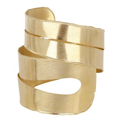 BRACCIALE MANETTA DOPPIO FILO 65MM CON APERTURE IN ARGENTO 925°/°°