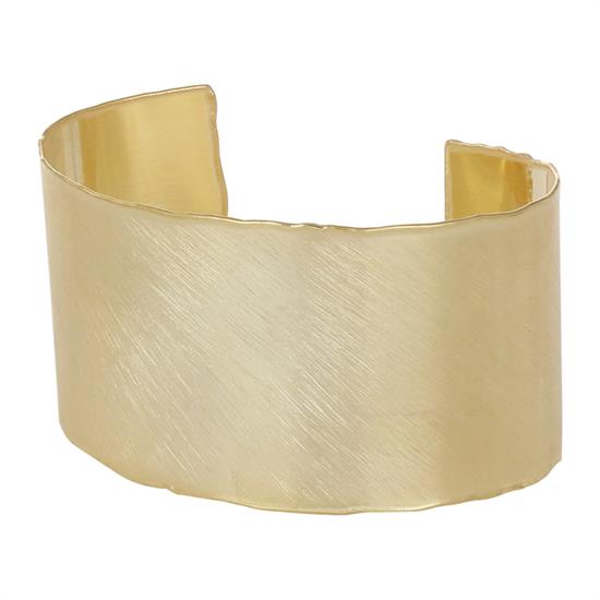 BRACCIALE MANETTA 35MM SATINATA CON REGOLAZIONE IN ARGENTO 925°/°°