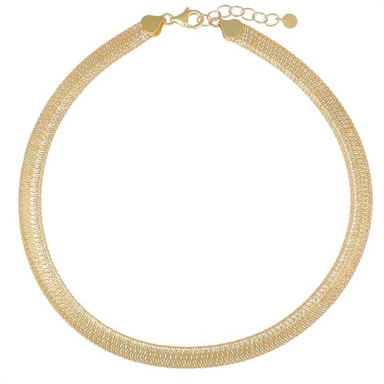 COLLANA MORBIDA CALZA IN ARGENTO 925°/°°