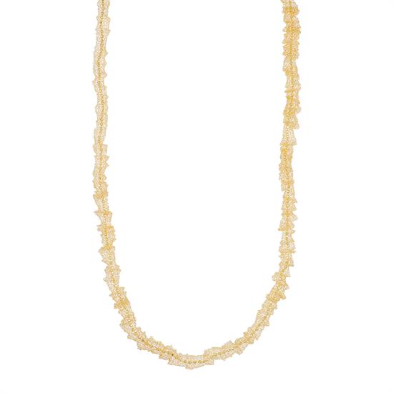 COLLANA GIROCOLLO GARZA IN ARGENTO 925°/°°