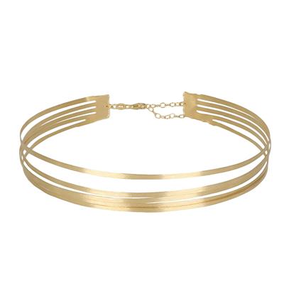 COLLANA RIGIDA A 5 MULTIFILI IN ARGENTO 925°/°°